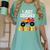 I Just Crushed Kindergarten Monster Graduation Shirt Women's Comfort Colors T-Shirt Chalky Mint