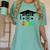 K -12th Grade Hand Prints Space Graduation Class Of 2034 Women's Comfort Colors T-Shirt Chalky Mint