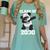 Kids Class Of 2030 Shirt Graduation Dabbing Panda Shirt Women's Comfort Colors T-Shirt Chalky Mint