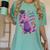 Kids Dabbing T Rex Graduation Kindergarten Class Of 2019 Women's Comfort Colors T-Shirt Chalky Mint