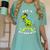 Kids Dinosaur Pre-K Graduation TShirt Kids Preschool Graduation Women's Comfort Colors T-Shirt Chalky Mint