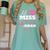 Kids Little Miss Pre-K Grad Preschool Prek Graduation 2025 Women's Comfort Colors T-Shirt Chalky Mint