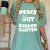 Kids Peace Out Kindergarten For Graduation Women's Comfort Colors T-Shirt Chalky Mint