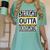 Kids Straight Outta Kindergarten Graduation Women's Comfort Colors T-Shirt Chalky Mint