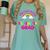 Kindergarten Graduation Shirt Mom For Girl Graduate Tee Women's Comfort Colors T-Shirt Chalky Mint