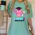 Kindergarten Graduation Tee Shirt Pink Owl T-Shir Women's Comfort Colors T-Shirt Chalky Mint