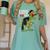 Kindergarten Grawrduate Dinosaur Graduation Cap Shirt Women's Comfort Colors T-Shirt Chalky Mint