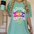 Last Day Of School Adios Kindergarten Graduation Kids Girls Women's Comfort Colors T-Shirt Chalky Mint