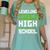 Leveling Up To High School Tee Shirt Gaming Graduation Women's Comfort Colors T-Shirt Chalky Mint