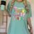 Little Miss Pre-K Grad 2026 Preschool Graduation Kids Girls Women's Comfort Colors T-Shirt Chalky Mint