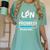 LPN In Progress Loading Future Nurse Graduation Lover Women's Comfort Colors T-Shirt Chalky Mint