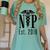 Nurse Practitioner Graduation NP Est 2019 Shirt Women's Comfort Colors T-Shirt Chalky Mint