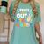 Peace Out 5th Grade Fifth Grade Graduation T-Shirt Women's Comfort Colors T-Shirt Chalky Mint