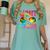 Peace Out 5th Grade Tie Dye Graduation Last Day Of School Women's Comfort Colors T-Shirt Chalky Mint