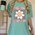 Preschool Graduation Graduate Cute Groovy Last Day Of Pre K Women's Comfort Colors T-Shirt Chalky Mint