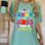Proud Aunt Of 2023 Pre-K Graduate Senior Graduation Matching Women's Comfort Colors T-Shirt Chalky Mint