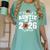 Proud Auntie Of A 2026 Senior Football Graduation Family Women's Comfort Colors T-Shirt Chalky Mint