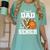 Proud Dad Of A 2026 Senior Basketball Graduation Leopard Women's Comfort Colors T-Shirt Chalky Mint