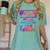 Proud Grandma Of A 2019 Graduate Senior Class Graduation Women's Comfort Colors T-Shirt Chalky Mint