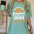 Proud Grandma Of A 2026 Senior Basketball Graduation Women's Comfort Colors T-Shirt Chalky Mint