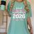 Proud Grandma Of A 2026 Senior Class Of 2026 Graduation Women's Comfort Colors T-Shirt Chalky Mint