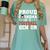 Proud Grandma Of a Football Senior 2026 Graduation Women's Comfort Colors T-Shirt Chalky Mint
