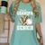 Proud Grandpa Of A 2026 Senior Baseball Graduation Leopard Women's Comfort Colors T-Shirt Chalky Mint