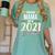 Proud Mama Of A 2021 Graduate Graduation Clothes MBA PhD Women's Comfort Colors T-Shirt Chalky Mint