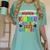 Proud MAWMAW Of Awesome Kindergarten Pre-K Graduation 2025 Women's Comfort Colors T-Shirt Chalky Mint