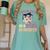 Proud Mom Of a 2024 Graduate Floral Flower Family Graduation Women's Comfort Colors T-Shirt Chalky Mint