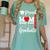 Proud Mom Of a Class Of 2025 Graduate Senior Mom Graduation Women's Comfort Colors T-Shirt Chalky Mint