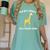 Proud Mom Graduation Shirt You Bet Giraffe Graduate Pun Women's Comfort Colors T-Shirt Chalky Mint