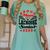 Proud Mom Of a Lacrosse Senior 2022 Graduation Women's Comfort Colors T-Shirt Chalky Mint