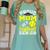 Proud Mom Of a Softball Senior Class Of 2025 Graduation Women's Comfort Colors T-Shirt Chalky Mint