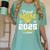 Proud Mom Of Two Class Of 2025 Graduates Twins Graduation Women's Comfort Colors T-Shirt Chalky Mint