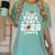 Proud Papa Of A 2026 Senior Football Graduation Dad Women's Comfort Colors T-Shirt Chalky Mint