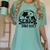 Proud Senior Dad Soccer Class Of 2027 Graduation Graduate Women's Comfort Colors T-Shirt Chalky Mint