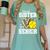 Proud Sister Of A 2026 Senior Softball Graduation Leopard Women's Comfort Colors T-Shirt Chalky Mint