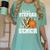 Proud Stepdad Of A 2026 Senior Basketball Graduation Leopard Women's Comfort Colors T-Shirt Chalky Mint