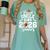 Proud Uncle Of A 2026 Senior Football Graduation Women's Comfort Colors T-Shirt Chalky Mint