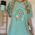 Rainbow Senior 2029 Shirt Class Of 2029 Cute Graduation Women's Comfort Colors T-Shirt Chalky Mint