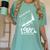 Reunion Class Of 1980 School Graduation Blast From The Past Women's Comfort Colors T-Shirt Chalky Mint