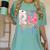 You RN Good Hands Cute Nurse Nursing Student Graduation Women's Comfort Colors T-Shirt Chalky Mint