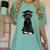 Russian Terrier Dog Graduation Cap Graduate Owner Grad Women's Comfort Colors T-Shirt Chalky Mint