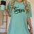 That Says Senior Cursive Script Graduation Women's Comfort Colors T-Shirt Chalky Mint