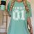Senior 01 Class Of 2001 Retro College High School Graduation Women's Comfort Colors T-Shirt Chalky Mint