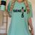 Senior 2020 Football Graduation Shirt Women's Comfort Colors T-Shirt Chalky Mint