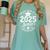 Senior 2025 Cheer Team Mom High School Graduation Outfit Women's Comfort Colors T-Shirt Chalky Mint