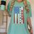 Senior 2026 Baseball American Flag Class Of 2026 Graduation Women's Comfort Colors T-Shirt Chalky Mint