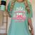 Senior 2026 Class Of 26 Coquette Pink Bow Graduation Cousin Women's Comfort Colors T-Shirt Chalky Mint